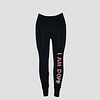 Comortable, Fashionable Designer, Fitted I Am Dope "Pink Pulse" Rhinestone Leggings