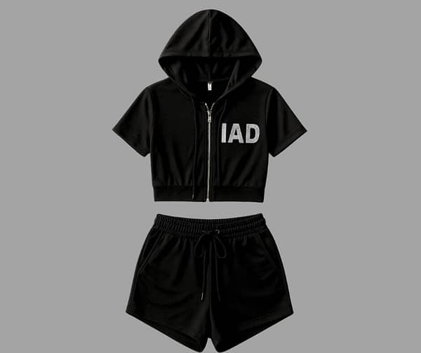 The Keep It Cute  Two Piece (Black) Set