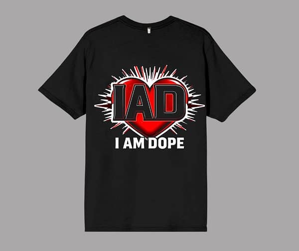 I Am Dope® Heart-burst Tee – Men Fit