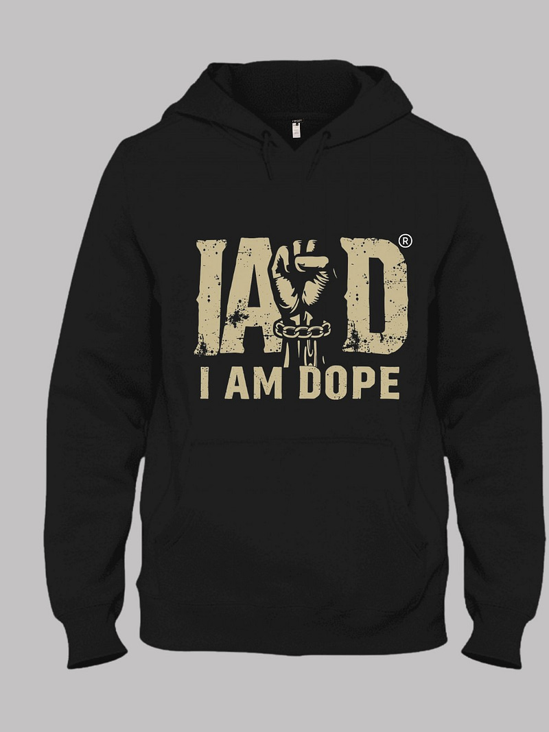I Am Dope - Black Designer/Streetwear Hoodie