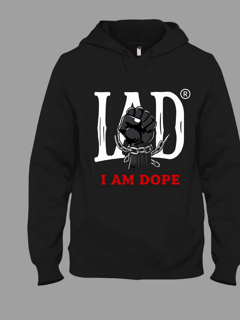 I Am Dope - Black Designer/Streetwear Hoodie